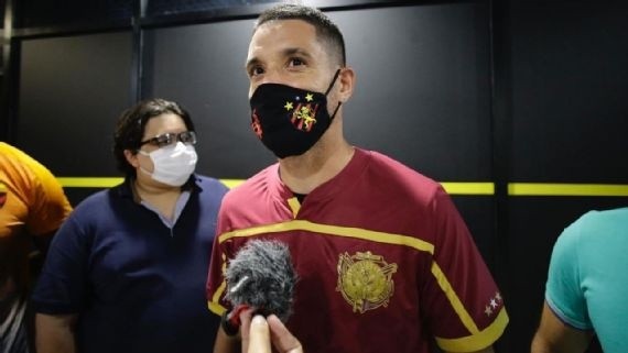 Thiago tem 5 gols pelo Sport no Brasileirão e é artilheiro do clube (Foto: Divulgação/Sport)