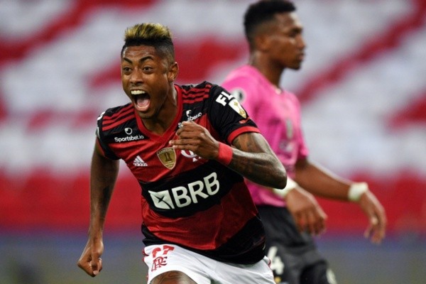 Comemoração de gol de Bruno Henrique. Foto: Getty Images Comemoração de gol de Bruno Henrique. Foto: Getty Images