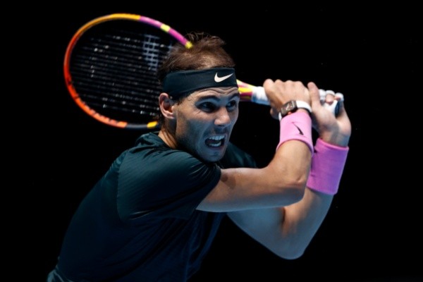 Rafael Nadal em duelo do torneio ATP Finals. Foto: Getty Images