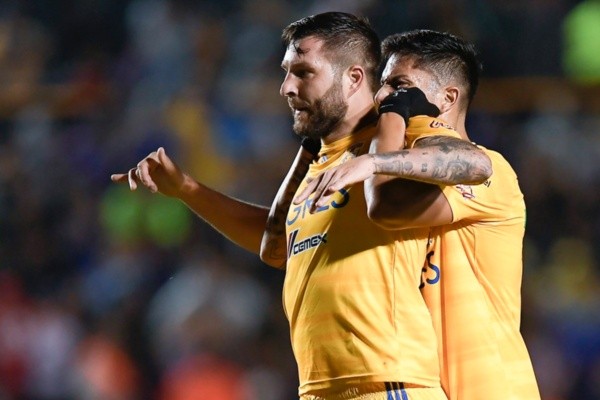 Comemoração de gol do Tigres. Foto: Getty Images
