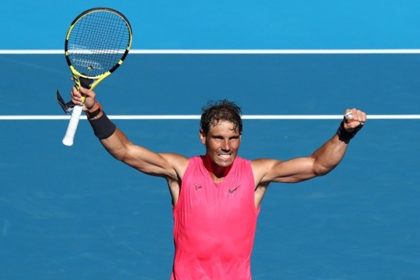 Comemoração Rafael Nadal pelo Australian Open. Foto: Getty Images Comemoração Rafael Nadal pelo Australian Open. Foto: Getty Images