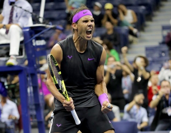 Nadal vibra muito após vitória no US Open. Foto: Getty Images