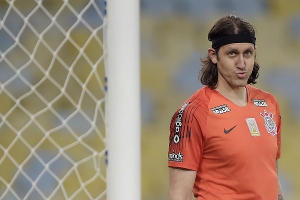 Cássio se defendeu de críticas da imprensa e de parte da torcida (Foto: Getty Images Brasil/Alexandre Loureiro)