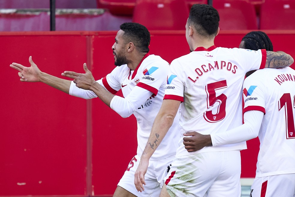 Sevilla em campo pelo Campeonato Espanhol. (Foto: Getty Images)