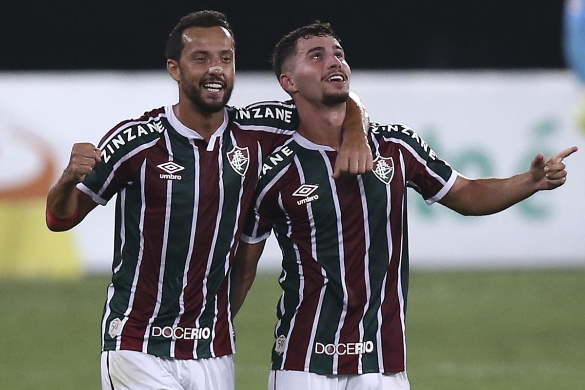 Comemoração gol Fluminense. Foto: Getty Images