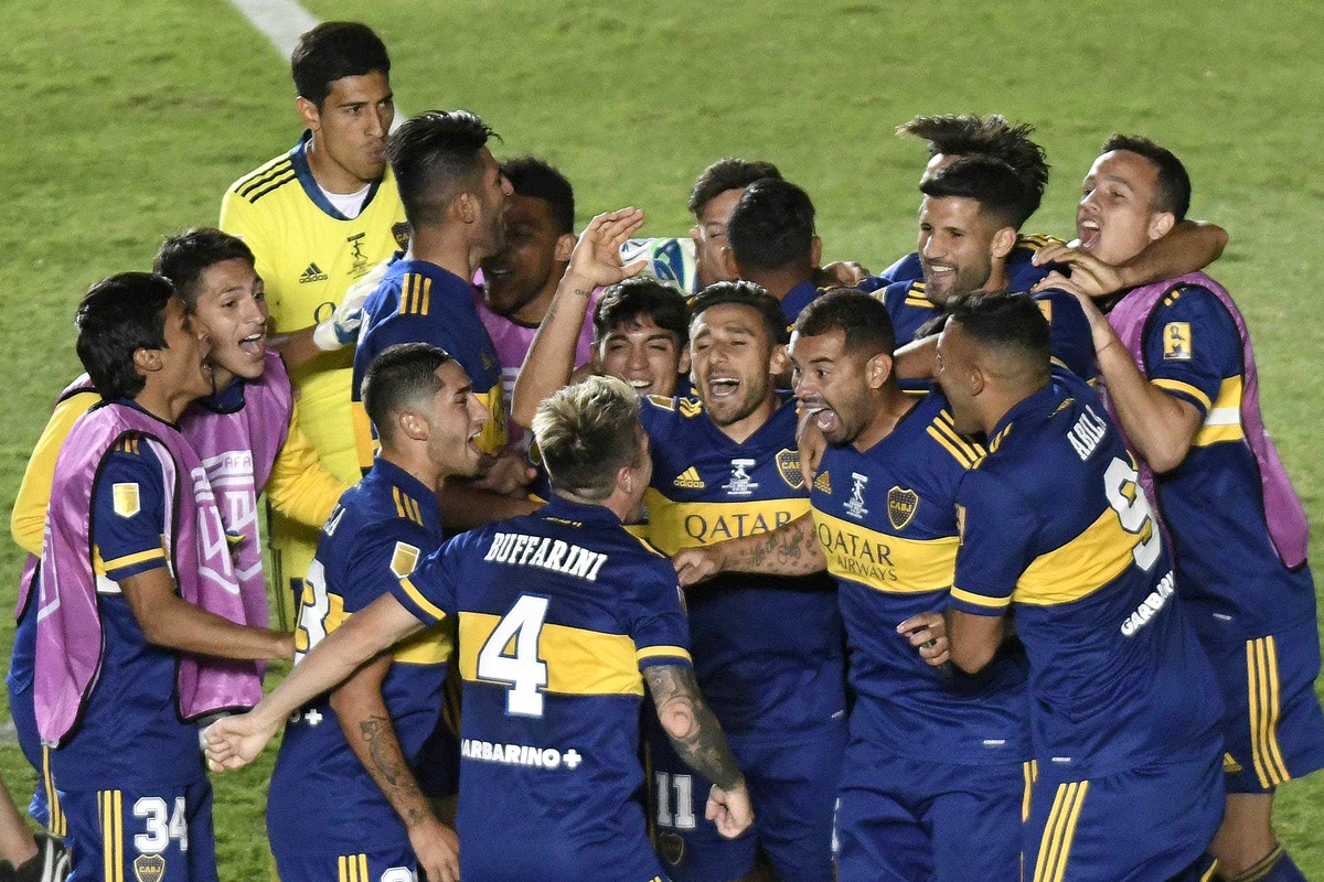 Comemoração do Boca Juniors. Foto: Getty Images