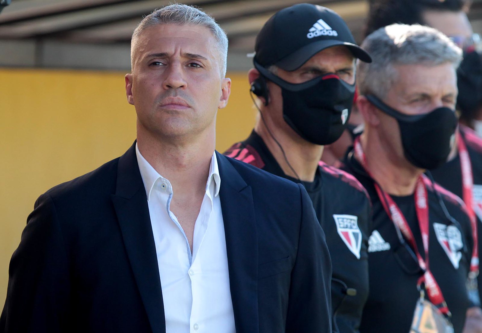 Crespo: na bronca com a arbitragem (Foto: Rubens Chiri / saopaulofc.net)