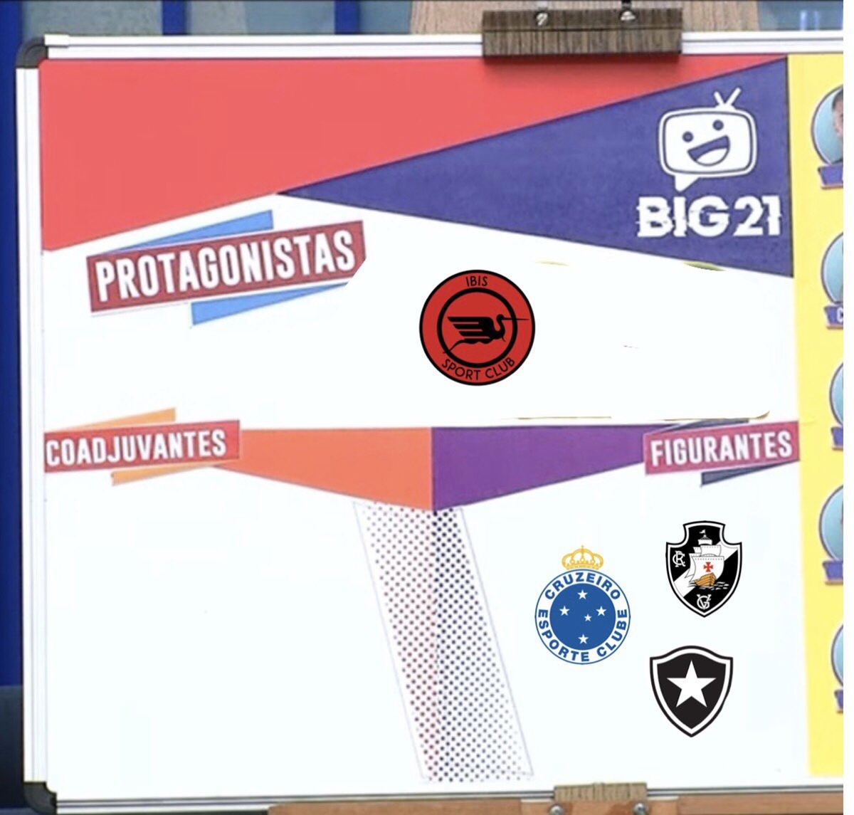 Montagem divulgada pelo Íbis. Foto: Reprodução/Twitter