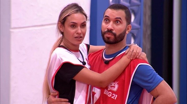 Sarah e Gilberto venceram a prova de resistência da semana - Foto: Reprodução/Globoplay