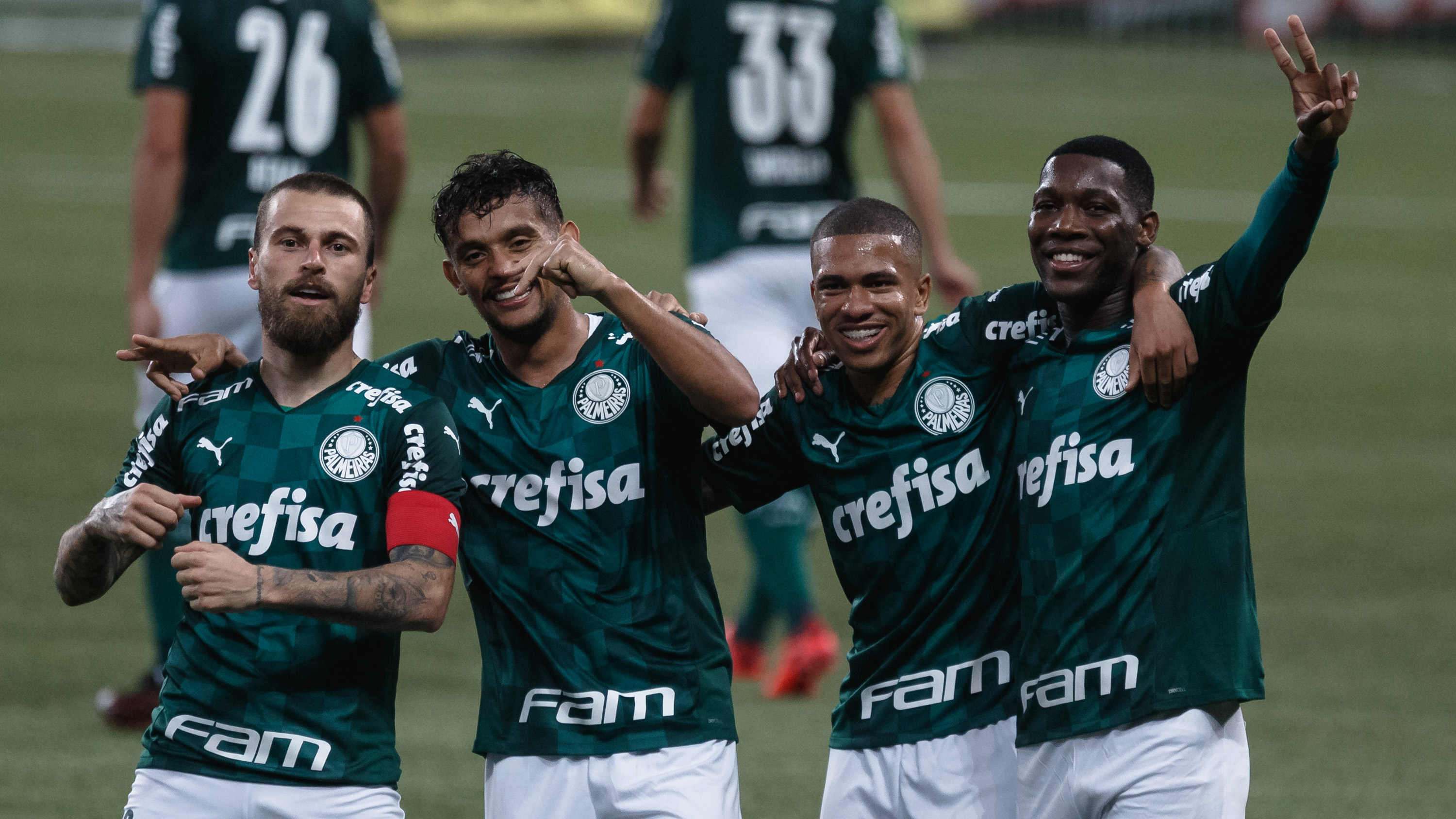 Jogadores do Palmeiras. (Foto: AGIF)