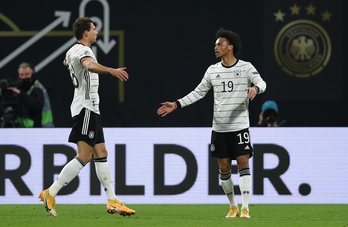 Comemoração de gol da Alemanha. Foto: Getty Images