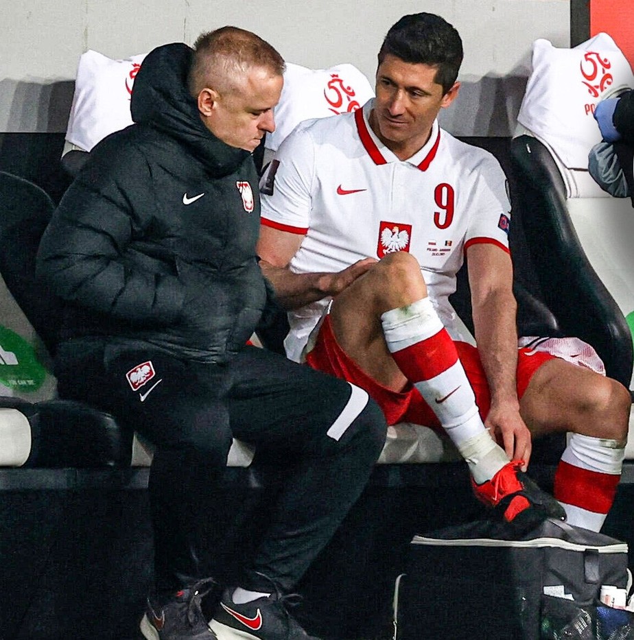 Lewandowski  pela seleção da Polônia. (Foto: Getty Images)
