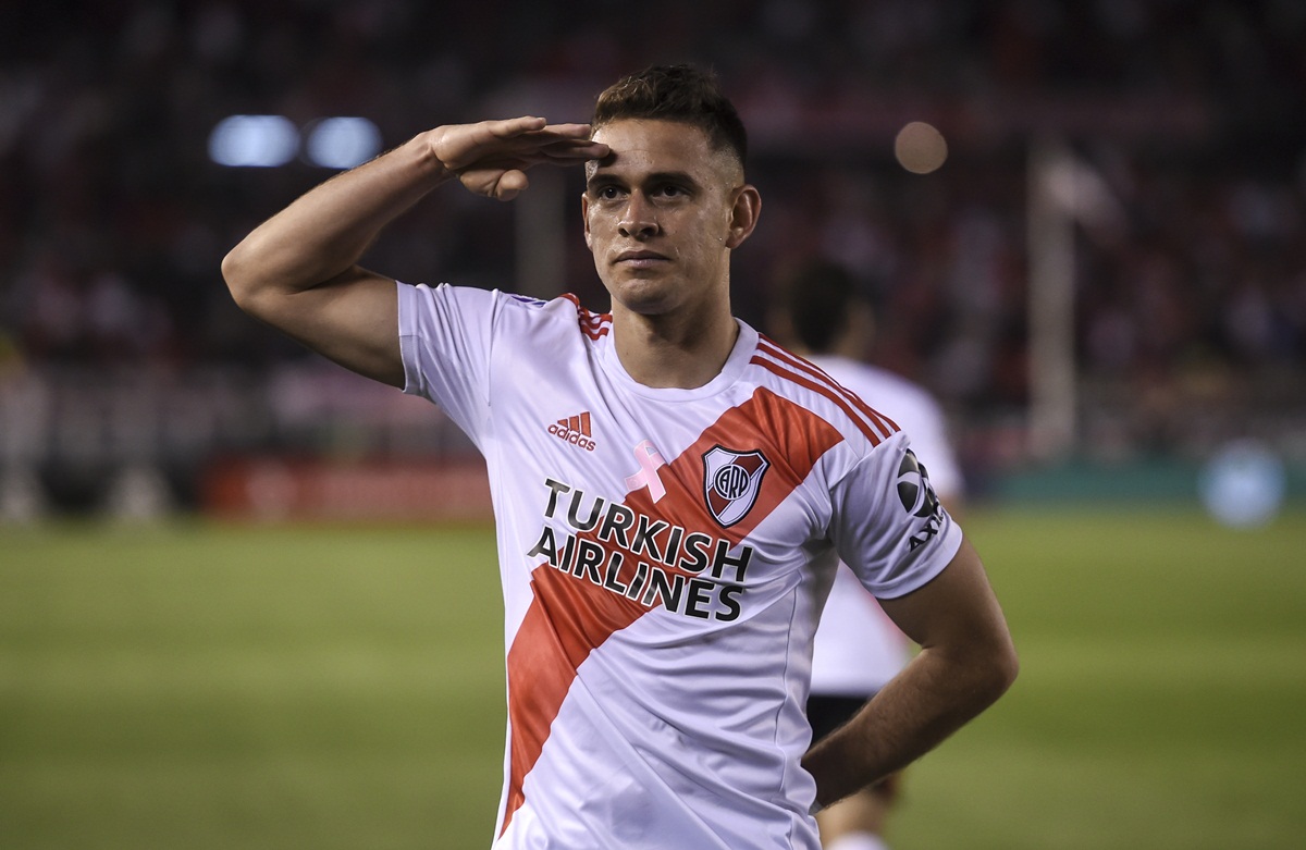 Rafael Santos Borré é um dos destaques do River Plate. Foto: Getty Images