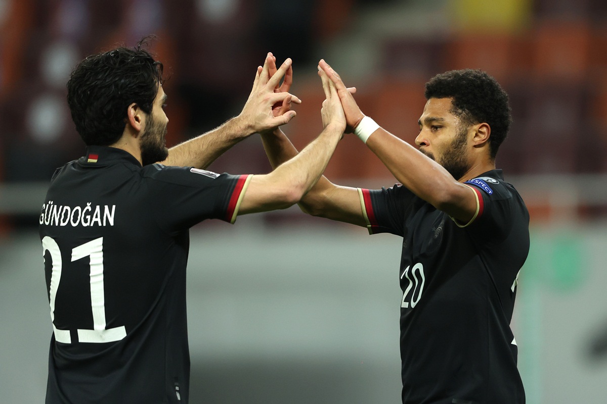 Jogadores da Alemanha celebram gol. Foto: Getty Images 