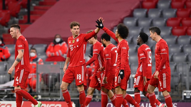 Bayern de Munique em campo pela Champions League. (Foto: Getty Images)