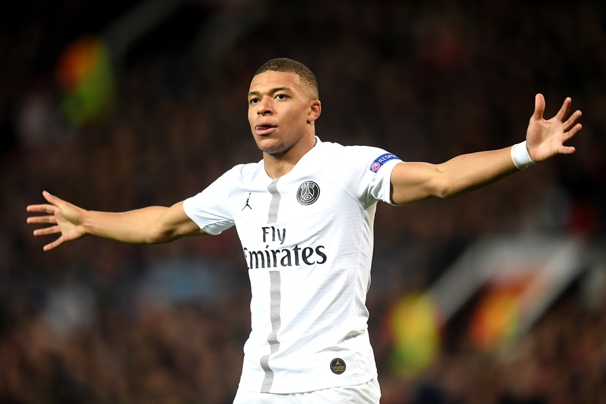 Comemoração de gol de Mbappé. Foto: Getty Images