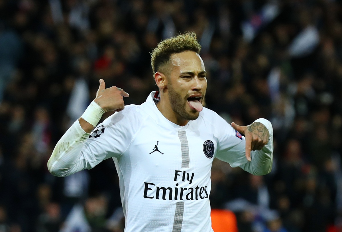 Neymar durante comemoração pelo PSG. Foto: Getty Images