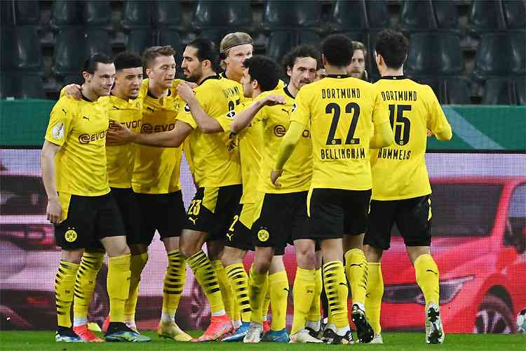 Borussia Dortmund em campo. (Foto: Getty Images) Borussia Dortmund em campo. (Foto: Getty Images)