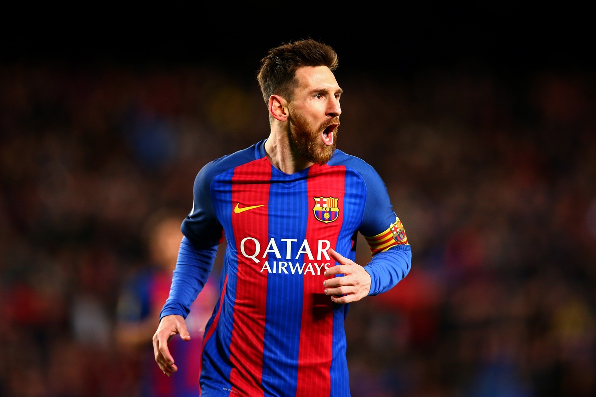 Messi em partida pelo Barcelona. Foto: Getty Images