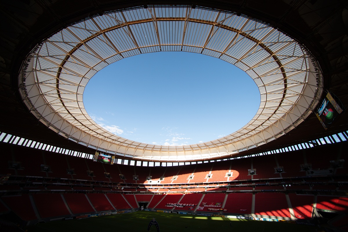 Visão geral do Mané Garrincha, em Brasília. Foto: Getty Images