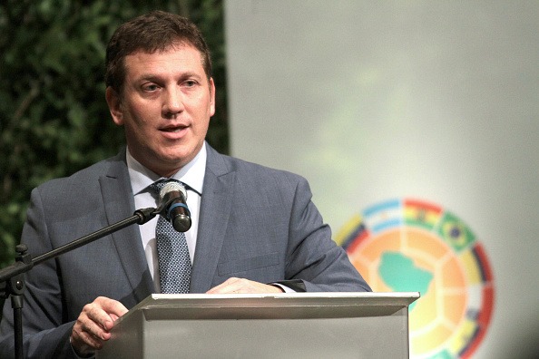 Alejandro Dominguez, presidente da Conmebol. (Foto: Luis Vera/LatinContent via Getty Images)