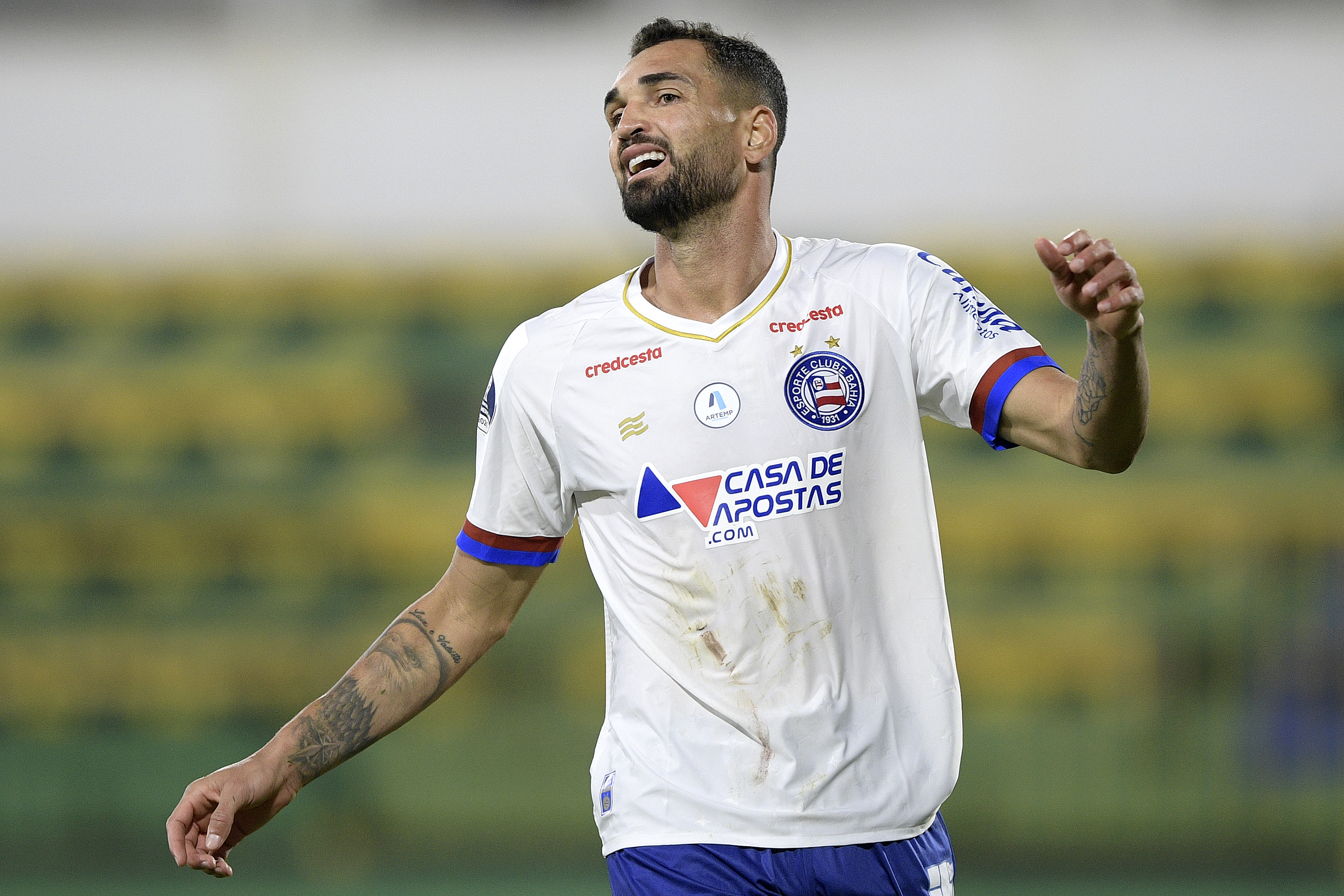Gilberto tem contrato no Bahia até dezembro (Foto: Juan Mabromata – Pool/Getty Images Argentina)