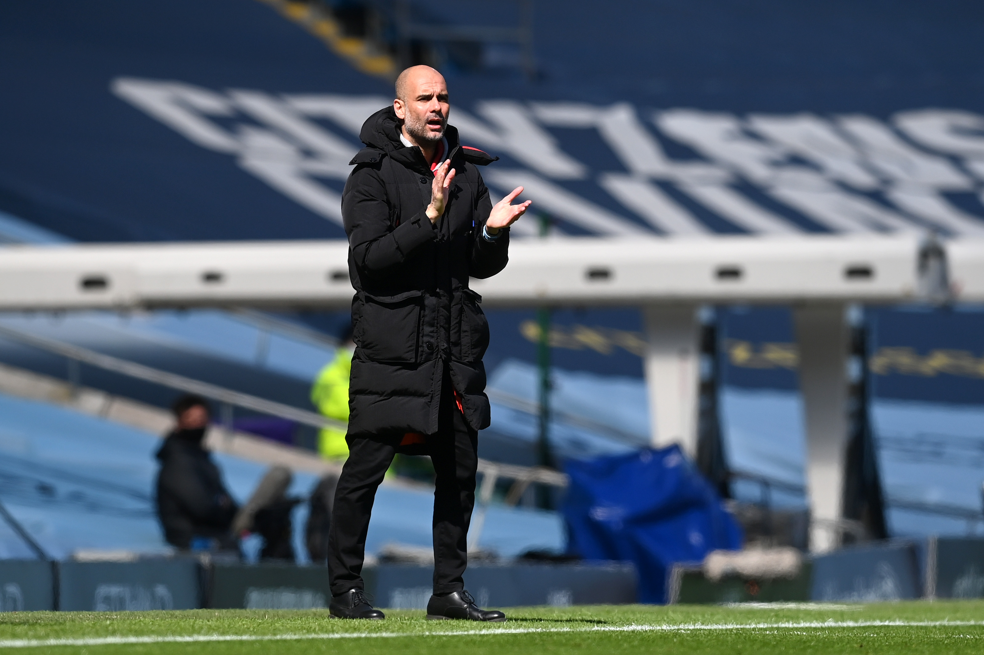 Pep Guardiola em campo. (Getty Images) Pep Guardiola em campo. (Getty Images)