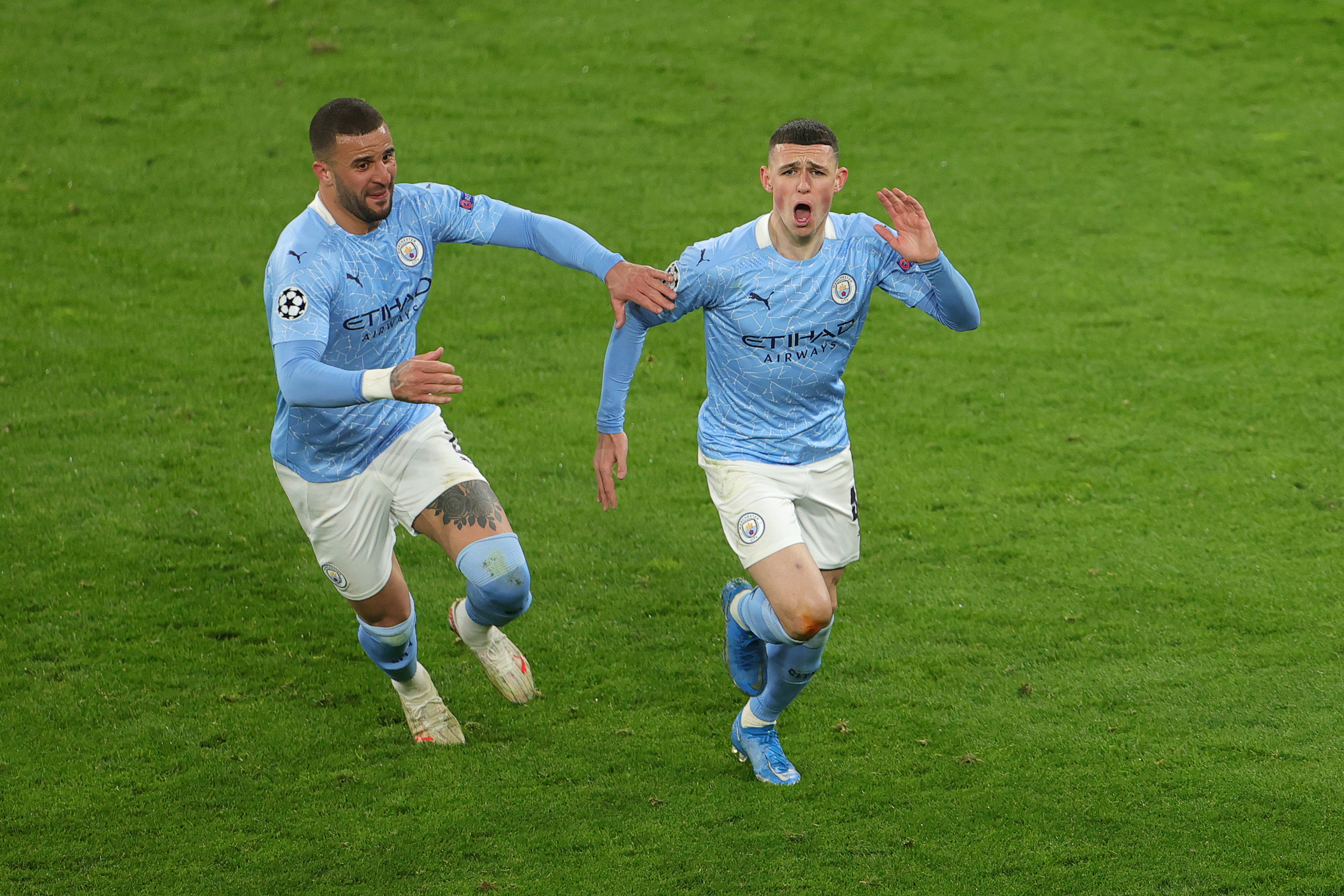 City virou pra cima do Borussia. (Foto: Getty Images) City virou pra cima do Borussia. (Foto: Getty Images)