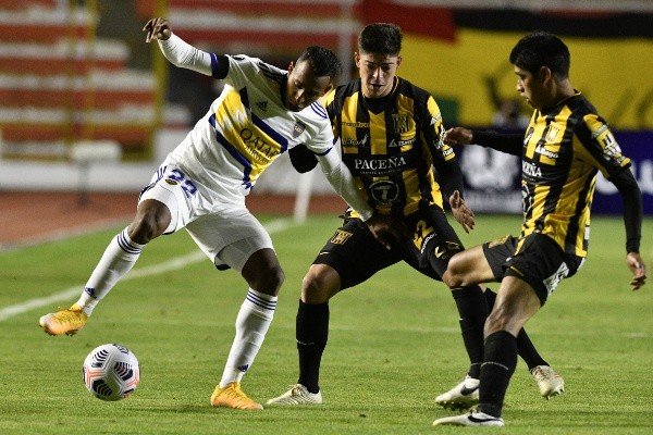 The Strongest em campo contra o Boca Juniors pela Libertadores. (Foto: Getty Images)