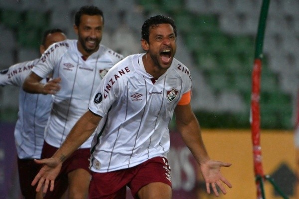 Fred, do Fluminense, comemora gol. Foto: Getty Images