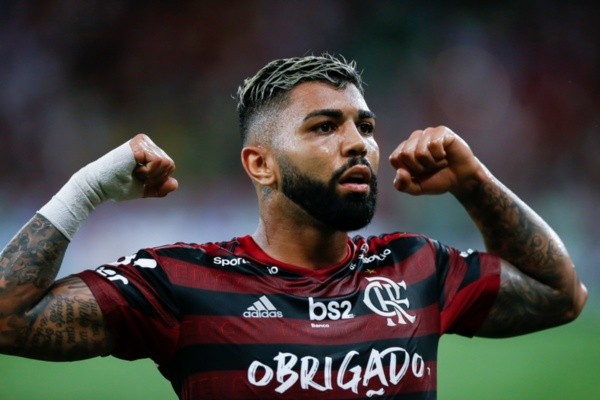 Comemoração de Gabigol, do Flamengo. Foto: Getty Images