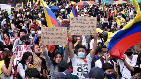 Manifestações na Colômbia. (Foto: Getty Images)