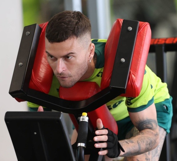 Lucas Lima deve ser provável titular na ala direita contra o Bragantino (Foto: César Greco)