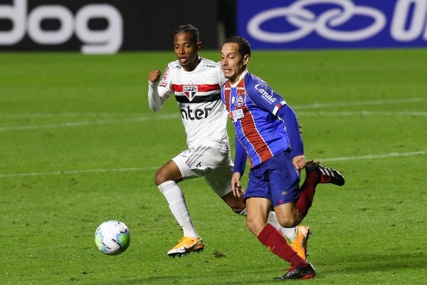 Bahia em camoo contra o São Paulo, no Morumbi, pelo Campeonato Brasileiro 2020. (Foto: Getty Images)