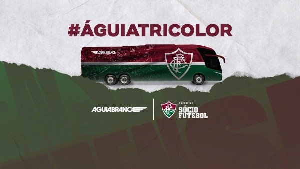Novo layout do ônibus do Fluminense. (Foto: Divulgação Fluminense)