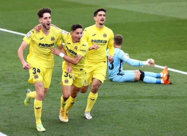 Comemoração de gol do Villarreal. Foto: Getty Images Comemoração de gol do Villarreal. Foto: Getty Images