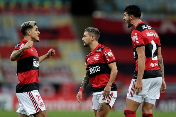 Flamengo em campo pela Libertadores. (Foto: Getty Images)