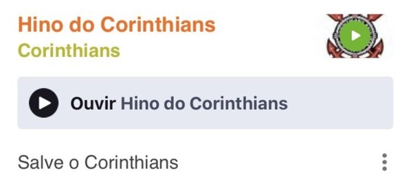 Meme hino do Corinthians. Foto: Reprodução/Twitter