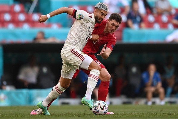 Dinamarca x Bélgica em campo pela Eurocopa. (Foto: Getty Images)