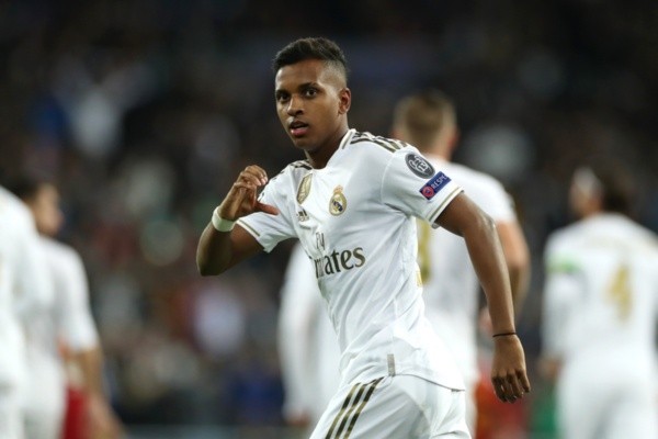 Rodrygo em partida pelo Real Madrid. Foto: Getty Images