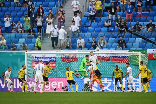 Eslováquia em campo na Eurocopa. (Foto: Getty Images)