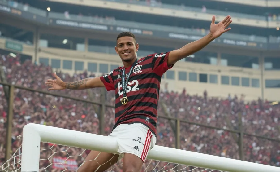 Vinícius Souza esteve presente na final da Libertadores em 2019 (Foto: Alexandre Vidal/Flamengo)