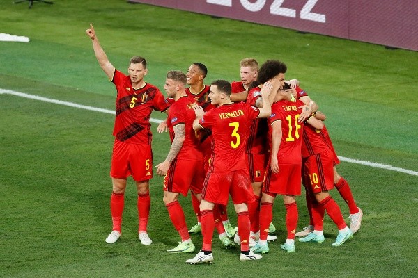 Bélgica comemorando gol contra Portugal na Eurcopa 2021. (Foto: Getty Images) Bélgica comemorando gol contra Portugal na Eurcopa 2021. (Foto: Getty Images)