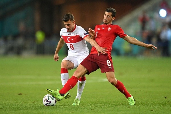 Suiça em campo contra a Turquia pela Eurocopa. (Foto: Getty Images)