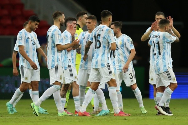 Argentina comemorando gol pela Copa América. (Foto: Getty Images)