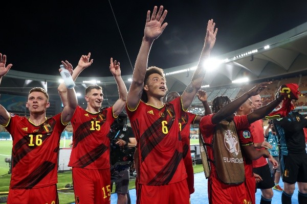 Seleção da Bélgica comemorando a classificação na Eurocopa. (Foto: Getty Images) Seleção da Bélgica comemorando a classificação na Eurocopa. (Foto: Getty Images)