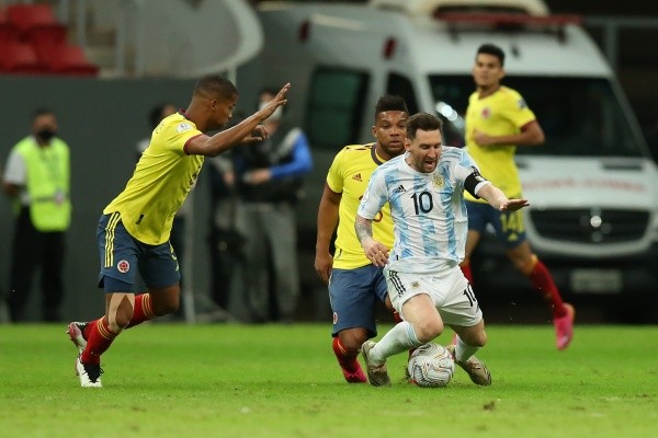 Messi em campo contra a Colômbia. (Foto: Getty Images) Messi em campo contra a Colômbia. (Foto: Getty Images)