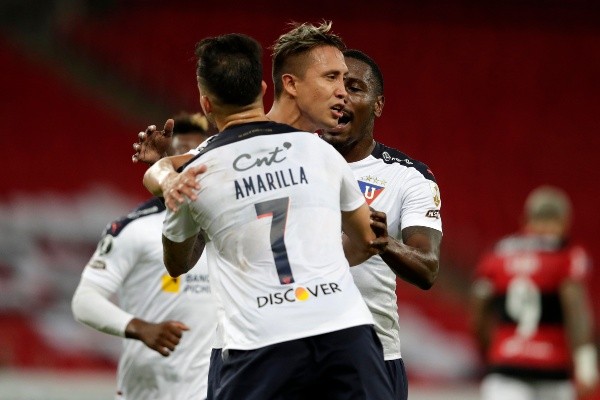 LDU comemorando gol. (Foto: Getty Images)