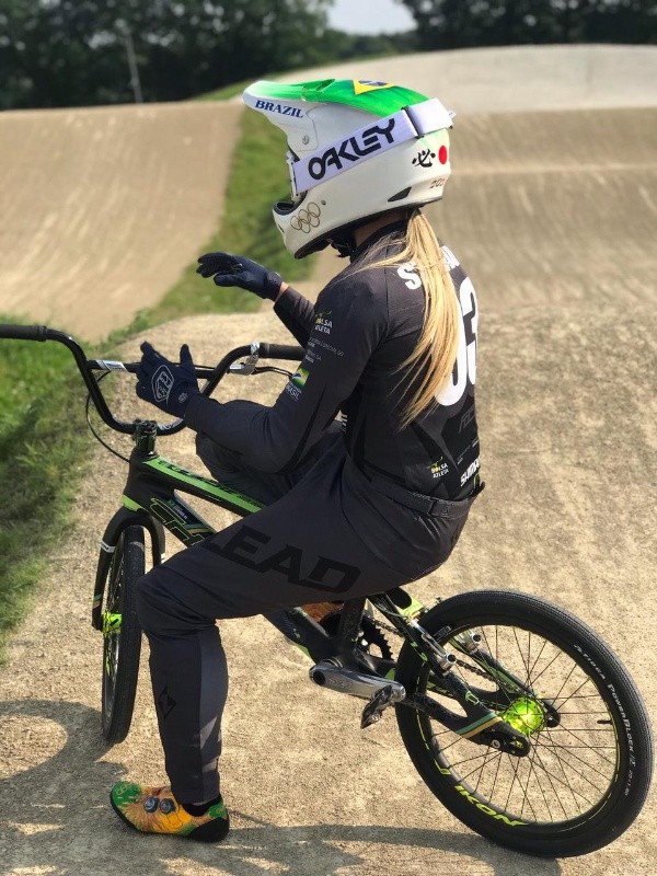 Esta é a bike que a ciclista usará em Tóquio. (Foto: Arquivo pessoal)
