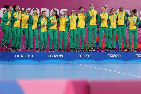 Brasileiras garantiram a vaga após conquistar o hexa nos Jogos Pan-Americanos de Lima | Crédito: Getty Images